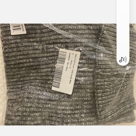 RUBY FINCH SHAKER SWEATER WOMEN'S Large in Medium Gray and Heather's purple. - Picture 5 of 7